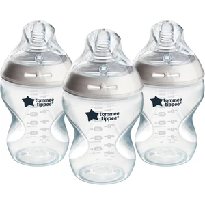 Tommee Tippee C2N Closer to Nature Baby Bottles Set kojenecká láhev 0m+ 3x260 ml