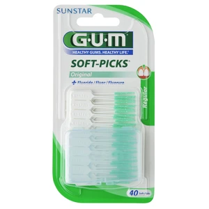 G.U.M Soft-Picks +Fluoride dentálne špáradlá regular 40 ks