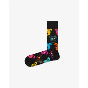 Klasické ponožky Unisex HAPPY SOCKS - DOG01-9001 Barevná Černá