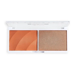 Revolution Paletka tvářenky a rozjasňovače Colour Play Duo (Palette) 5,8 g Queen