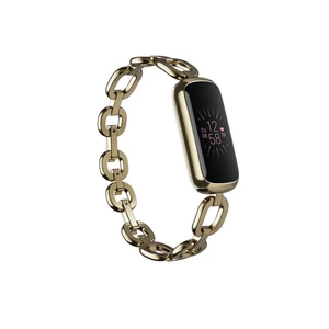 Fitness náramok Fitbit Luxe : Special Edition Gorjana Juwellery Band - Soft Gold/Peony (FB422GLPK) fitness náramok • farebný AMOLED displej • dotykové