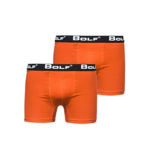 Oranžové pánské boxerky Bolf 0953-2P 2 PACK