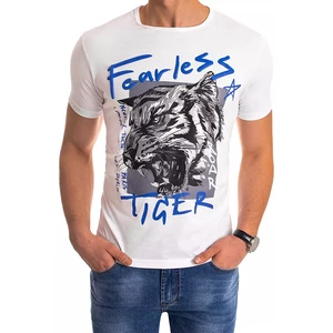 White RX4493 men's T-shirt with print