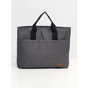 Gray laptop bag