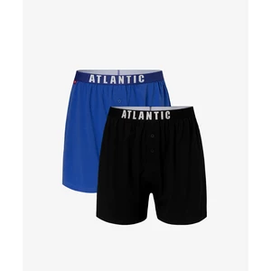 2-PACK Loose men's boxer shorts ATLANTIC blue/navy
