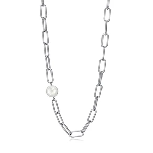Viceroy Nadčasový oceľový náhrdelník s perlou Chic 1317C01000