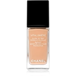Chanel Vitalumière Radiant Moisture Rich Fluid Foundation rozjasňující hydratační make-up odstín 25 - Pétale 30 ml