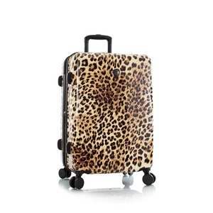 Heys Skořepinový cestovní kufr Fashion Brown Leopard M 87 l