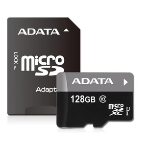 Paměťová karta ADATA Premier 128GB microSDXC, UHS-I CL10 A1 s adaptérem