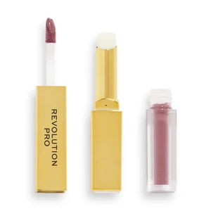 Revolution PRO Supreme Stay 24h Lip Duo ultra matný tekutý rúž s balzamom odtieň Seclusion 2,5 g