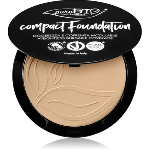 puroBIO Cosmetics Compact Foundation kompaktní pudrový make-up SPF 10 odstín 02 9 g