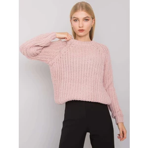 RUE PARIS Light pink knitted sweater