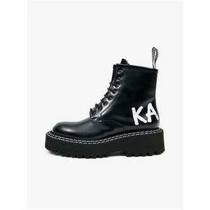 Kotníková Obuv Karl Lagerfeld Patrol Ii Brush Logo Hi Lace - Černá - 40