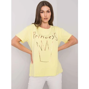 Yellow t-shirt with Aosta print
