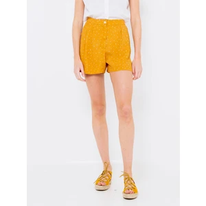 Mustard Patterned Shorts CAMAIEU - Women