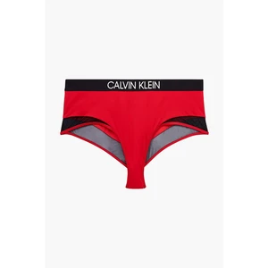 Calvin Klein červený spodní díl plavek High Waist Bikini