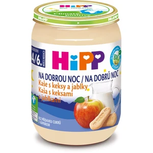 HiPP BIO Kaša Na dobrú noc s keksami a jablkami 190g