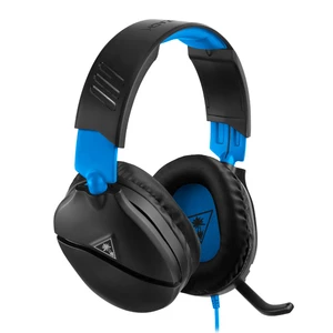 Turtle Beach Ear Force Recon 70P herní headset na kabel přes uši, jack 3,5 mm, černá, modrá