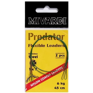 Mivardi Wire Leader With Swivel And Loop 6 kg 2 Pcs