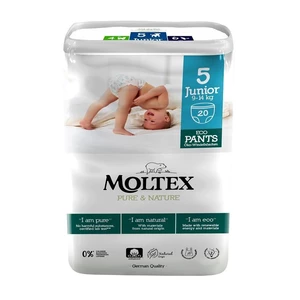 MOLTEX Pure & Nature naťahovacie plienkové nohavičky Junior 9-14 kg (20 ks)