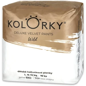 KOLORKY Deluxe velvet pants Wild L (8-13 kg) - jednorázové nohavičkové ekoplienky