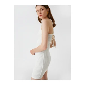 Koton Mini Dress with Straps and Tie Detail