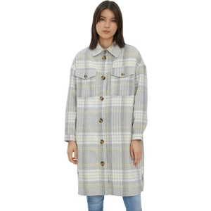 Vero Moda Dámsky kabát VMNELLY 10257753 Light Grey Melange1 M