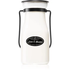 Milkhouse Candle Co. Creamery Linen & Ashwood vonná svíčka Milkbottle 227 g