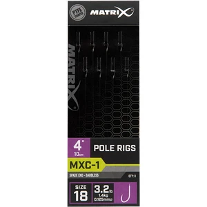 Matrix náväzec mxc-1 pole rig barbless 10 cm - size 18 0,125 mm