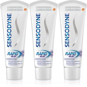 Sensodyne Zubní pasta pro citlivé zuby Rapid 3x75 ml