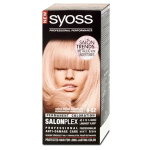 Syoss Permanent Coloration permanentní barva na vlasy odstín 9-52 Light Rose Gold Blond