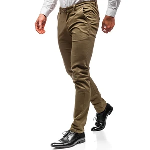 Khaki pánske chinos nohavice BOLF 2901