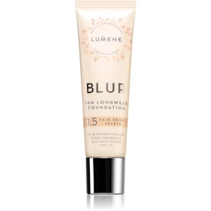 Lumene Blur 16h Longwear Foundation dlhotrvajúci make-up SPF 15 odtieň 1,5 Fair Beige