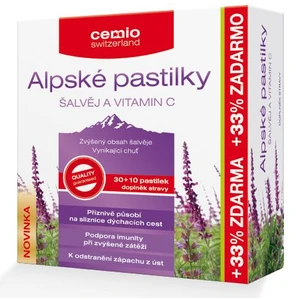 Cemio Alpské pastilky ŠALVIA A VITAMÍN C