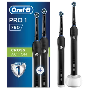 Oral B Pro 1 790 Cross Action Black elektrická zubná kefka
