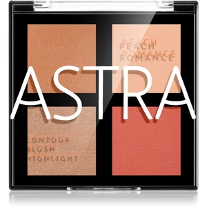 Astra Make-up Romance Palette konturovací paletka na obličej odstín 01 Peach Romance 8 g