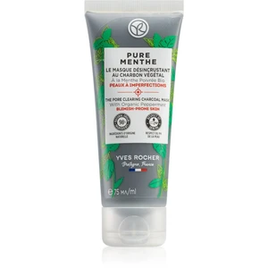 Yves Rocher Pure Menthe čisticí maska s aktivním uhlím 75 ml