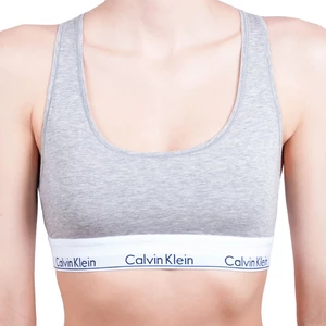Šedá žíhaná podprsenka Calvin Klein Underwear