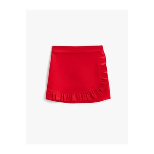 Koton Frilled Mini Skirt Standard Waist