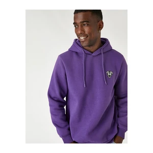Koton Sweatshirt - Purple - Relaxed fit