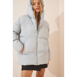 Happiness İstanbul Coat - Gray - Puffer