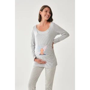 Dagi Maternity T-Shirt - Gray - Regular fit