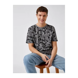 Koton Camouflage Patterned T-Shirt