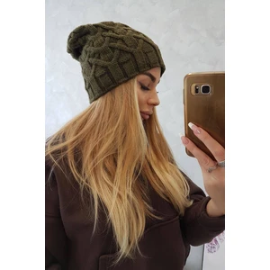 Beanie with fleece Sonia K201 khaki