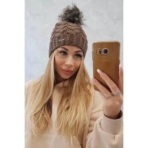 Čepice s fleecem Daria K217 cappuccino
