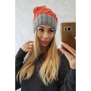 Beanie with fleece Paris K212 foxy+grey