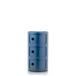 Stolek s úložným prostorem Componibili 4967, 3 úložné díly, více barev - Kartell Barva: modrá