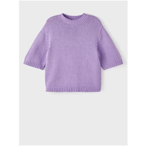 Purple girly sweater name it Balao - Girls
