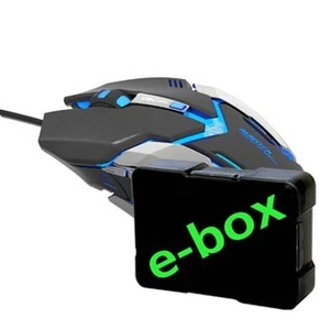 E-blue Myš Auroza Gaming, 4000DPI, optická, 6tl., drátová USB, černá, herní, e-box