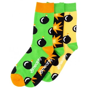 Meatfly 3 PACK - ponožky Bomb socks S19 Multipack 39-42